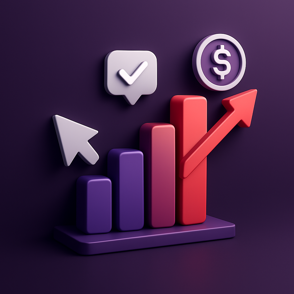 Gráfico de Crescimento - Resultados Market Frame