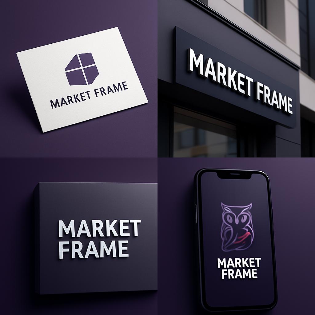 Exemplos de Logotipos criados pela Market Frame