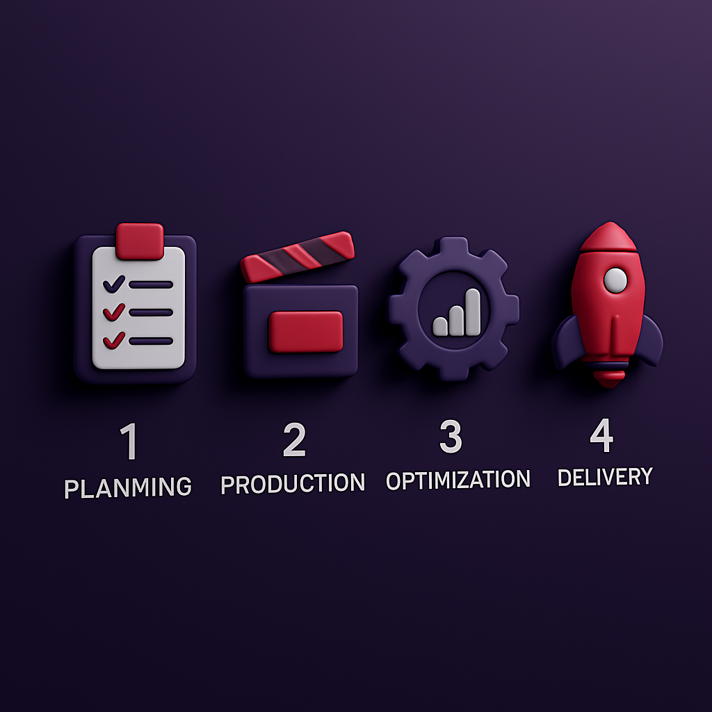 Processo de Trabalho Market Frame - 4 etapas