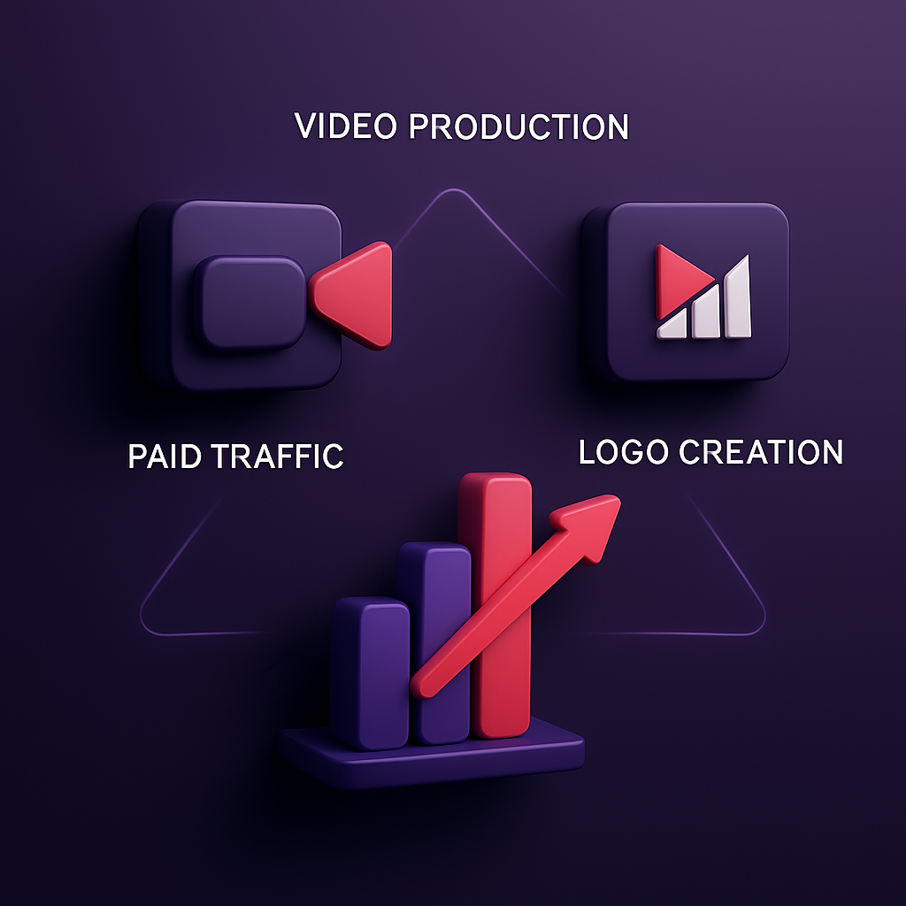 Pacote de Serviços Market Frame - Vídeos, tráfego pago, logo e site